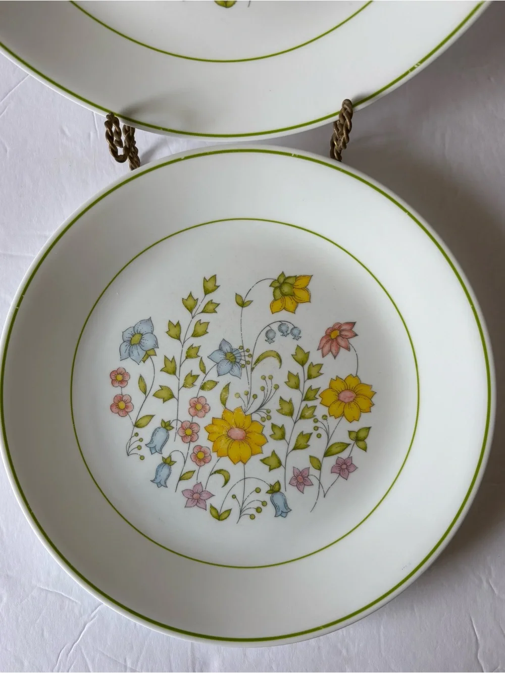 Corelle Spring Meadow Floral Dinner Plates 10.25” set of 2